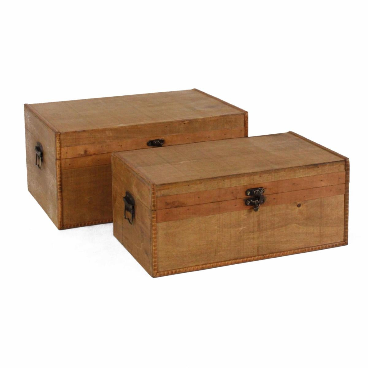 BAULETTO LEGNO SCURO RET.44X30H21S2 COMPOSTO DA: - Milano 7 Arte e Design