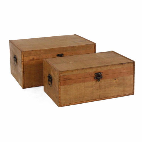 BAULETTO LEGNO SCURO RET.44X30H21S2 COMPOSTO DA: - Milano 7 Arte e Design