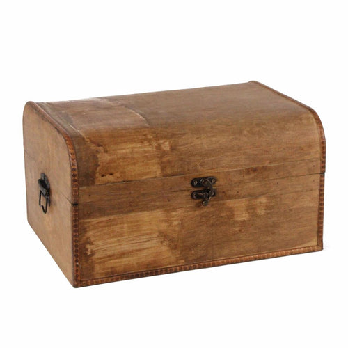 Baule bombato in legno 40X30H22 - Milano 7 Arte e Design