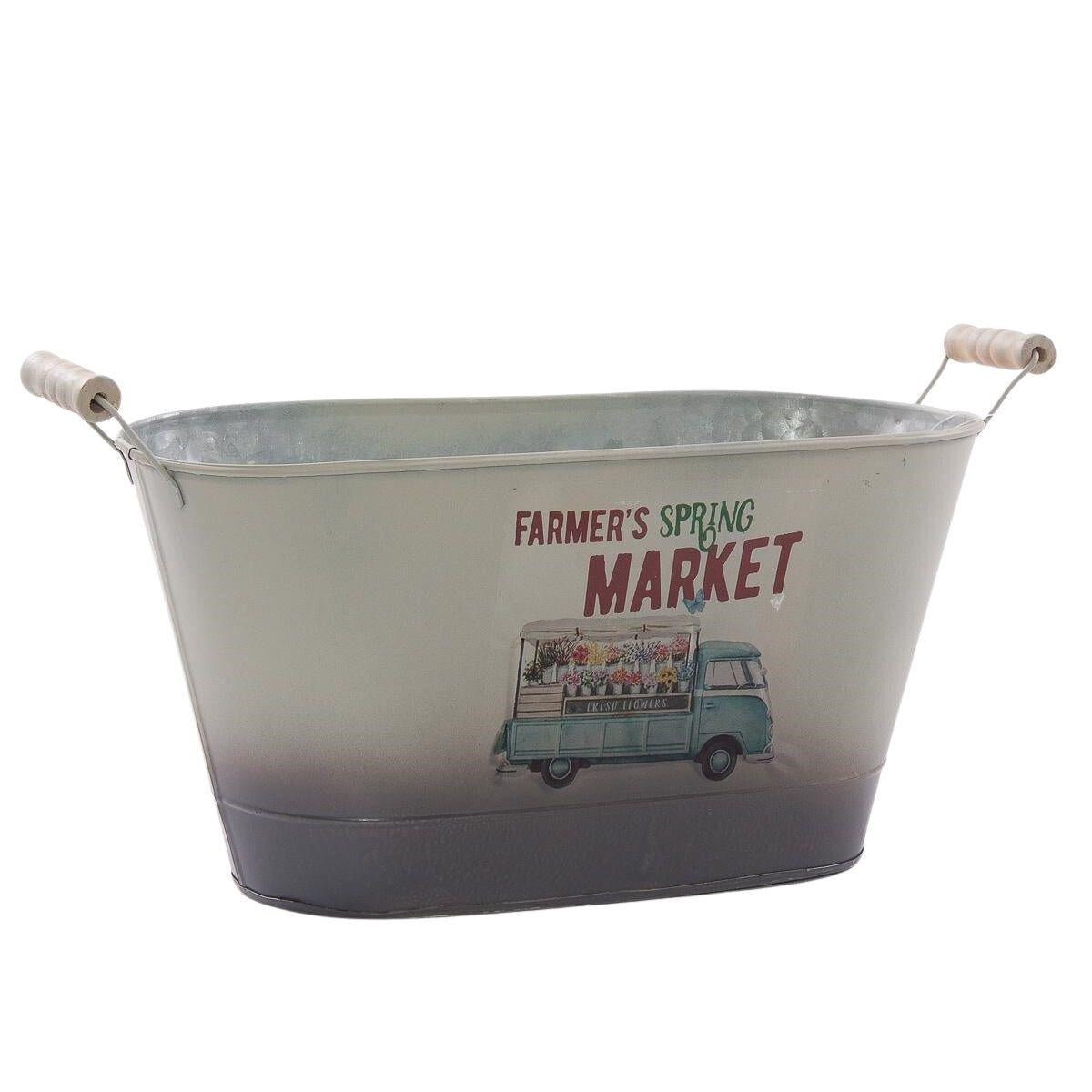 Vaschetta in latta Market 33x16H16,5