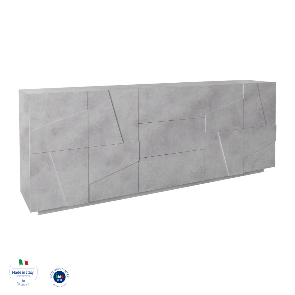 Credenza PING 220 cm 4 ante + 3 cassetti - Milano 7 Arte e Design