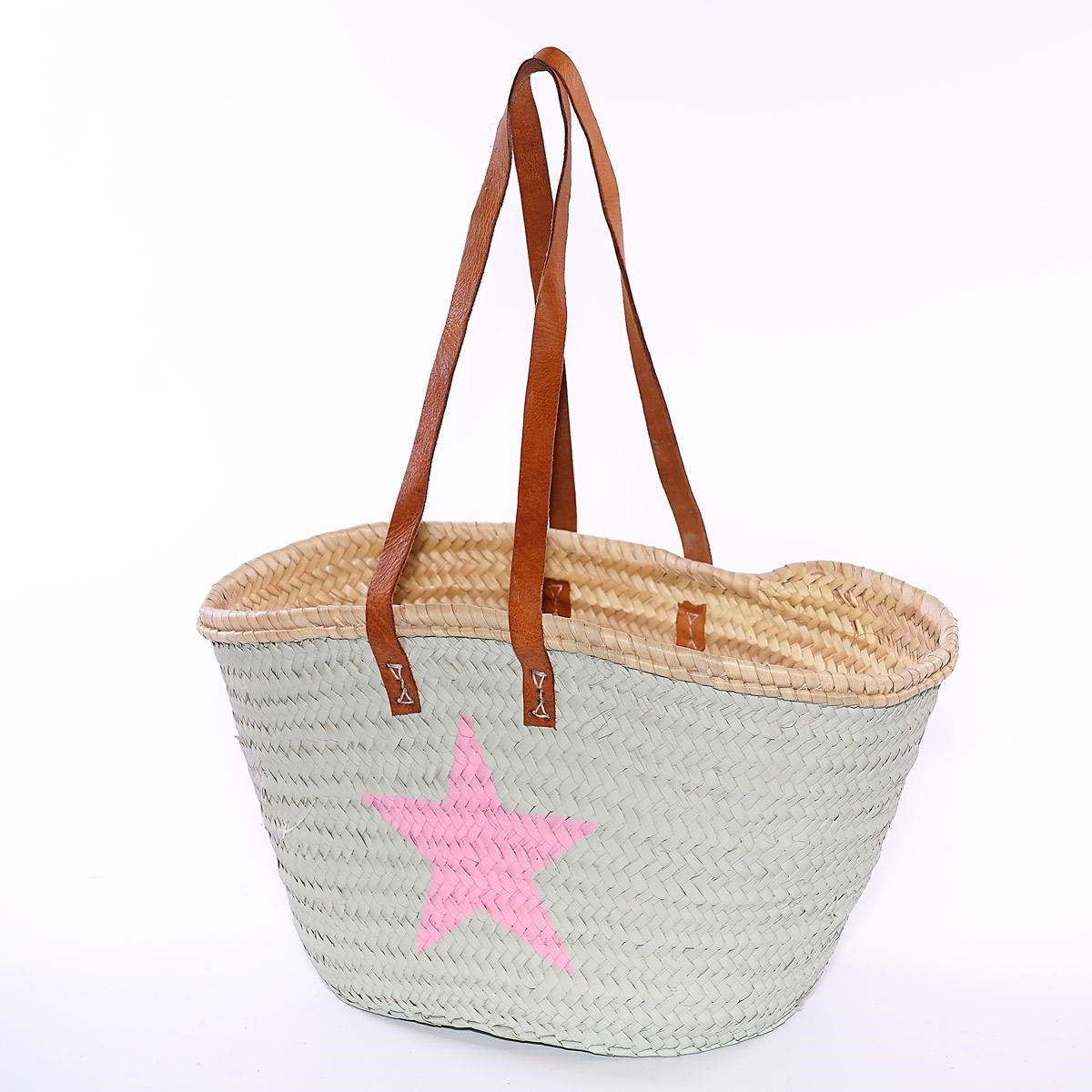 Borsa in palma con stella 45X21H25 - Milano 7 Arte e Design