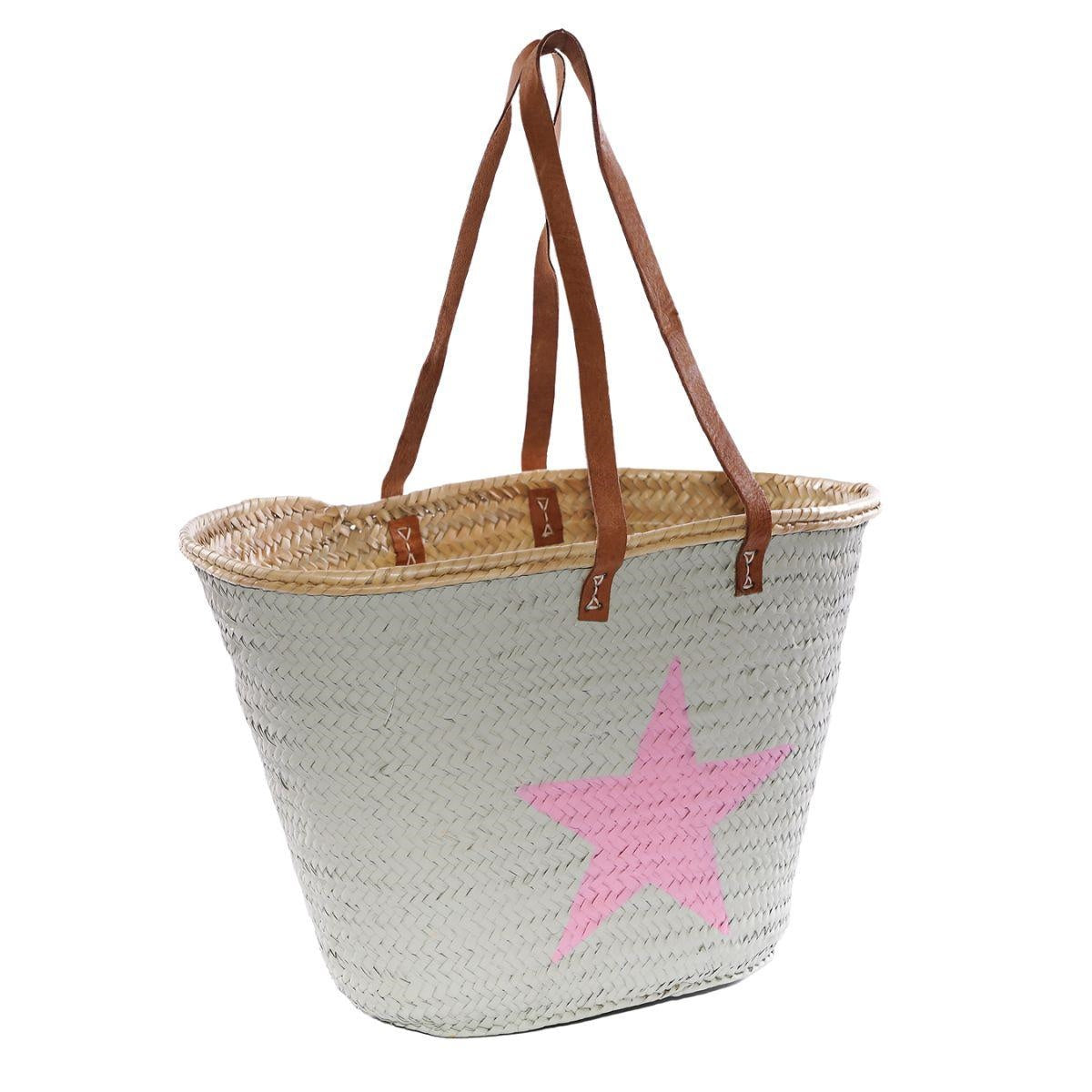 Borsa in palma con stella 53X24H35 - Milano 7 Arte e Design