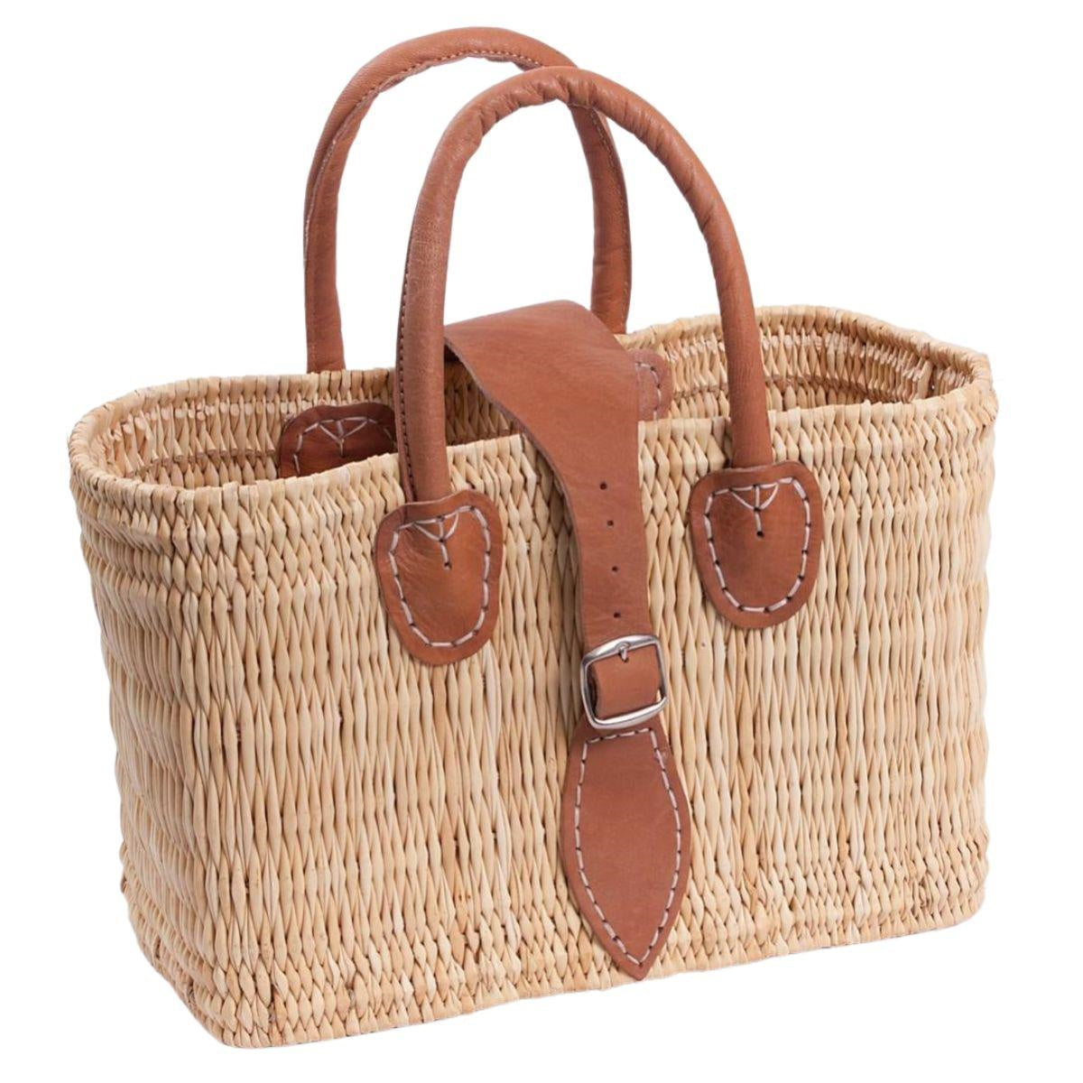 Borsa rettangolare in giunco 33X12H23