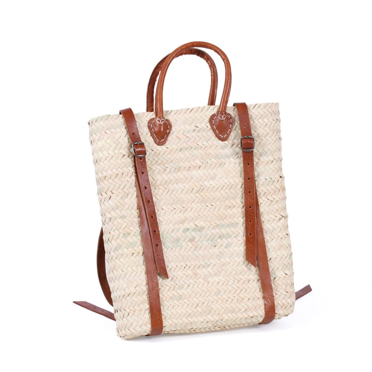 Borsa zaino in palma 31X13H38