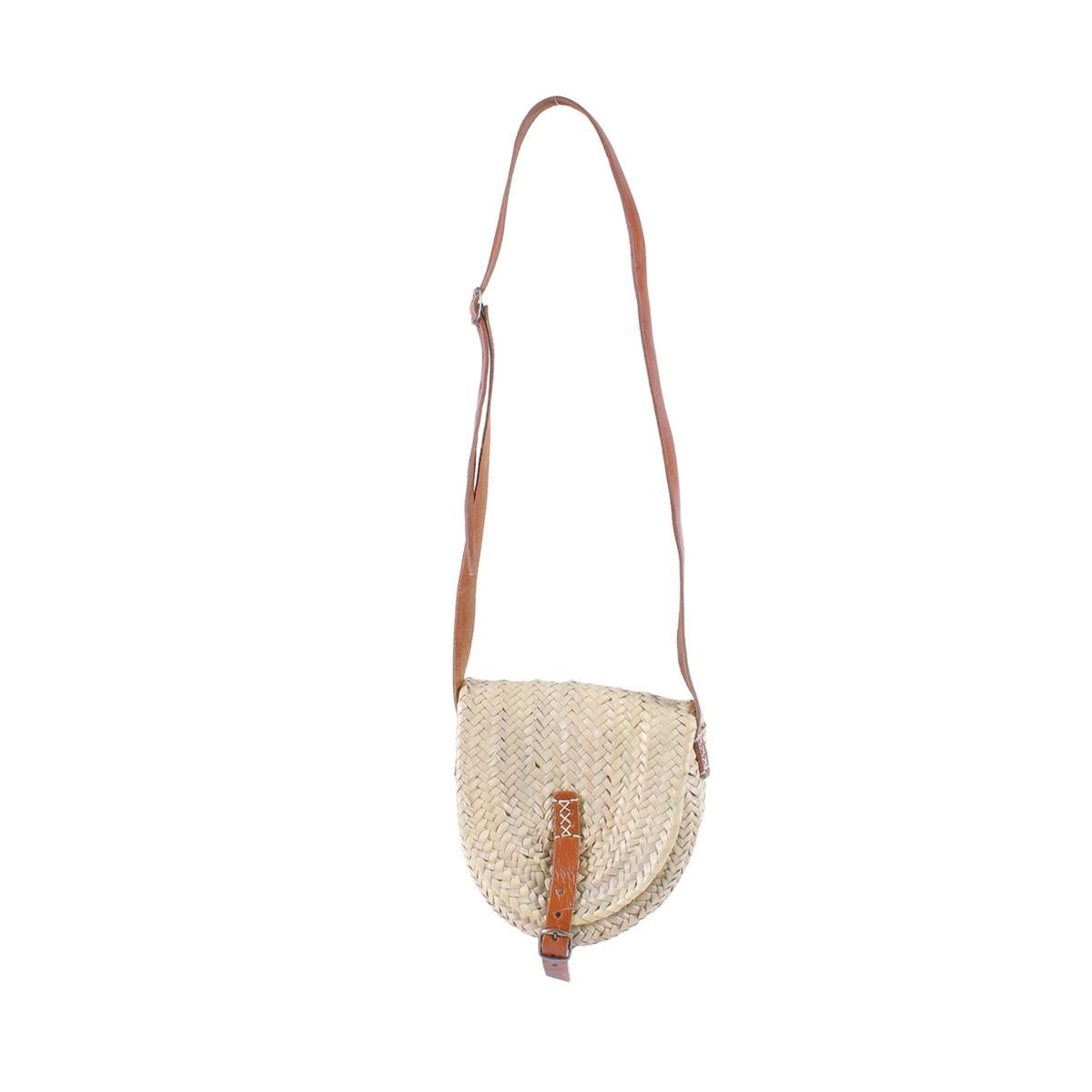 Borsa in palma a mezzaluna 29x23H9