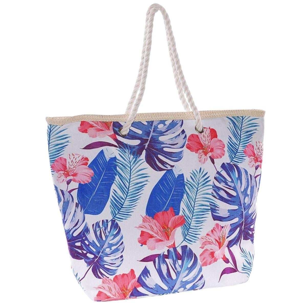 Borsa in cotone a stampa floreale 54XH40