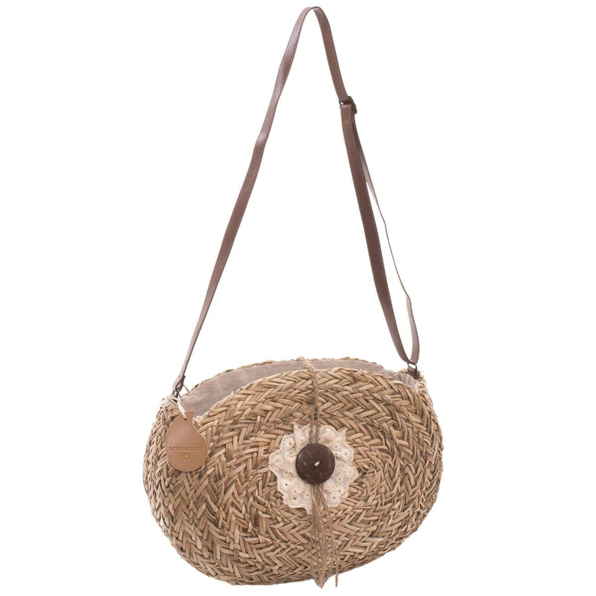 Borsa a tracolla in palma ovale 38H28