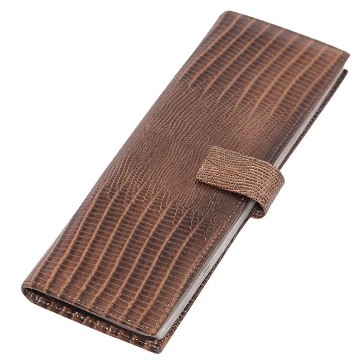 Portacarte marrone 8x21