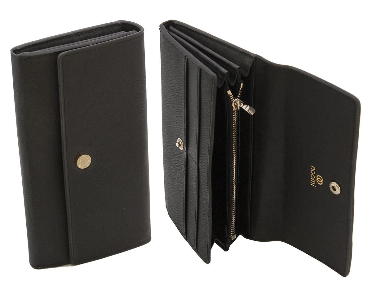 Portafoglio nero 10,5x19