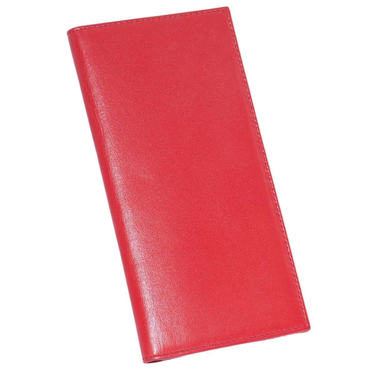 Portafoglio in pelle rosso 9X18 - Milano 7 Arte e Design
