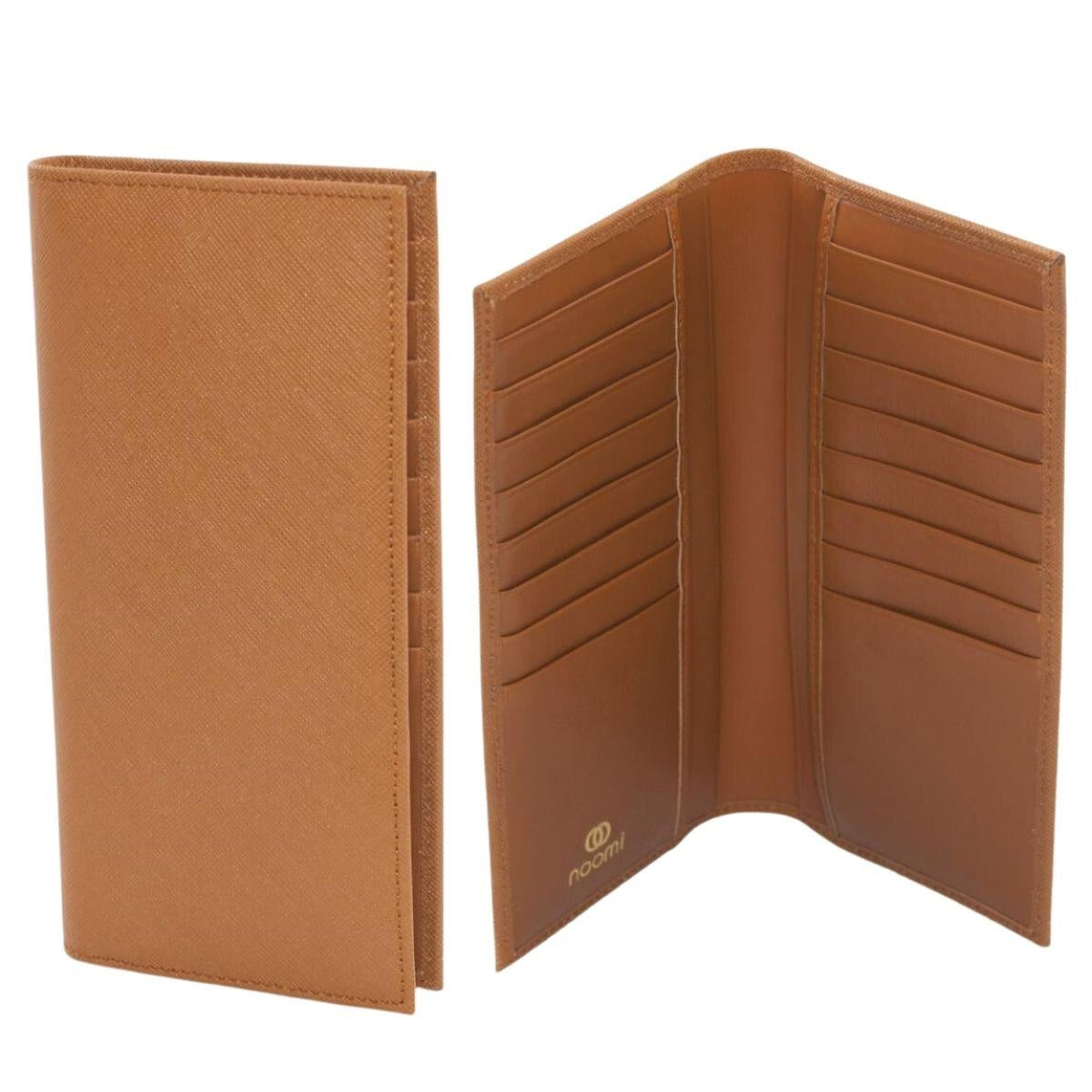 Portafoglio in pelle senape 9X18