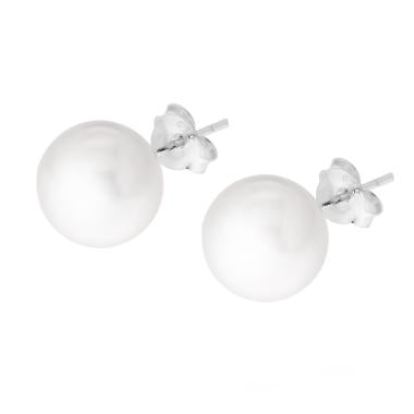 Orecchini con Perla mm 10 in ARGENTO 925 - Milano 7 Arte e Design