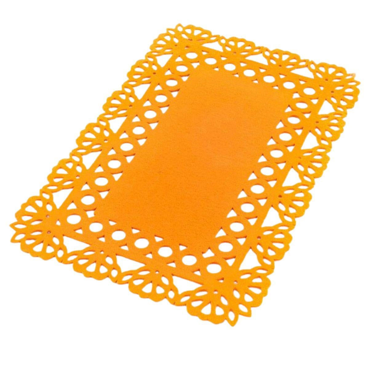 Tovaglietta in panno arancione 30X45 in set di 4 - Milano 7 Arte e Design