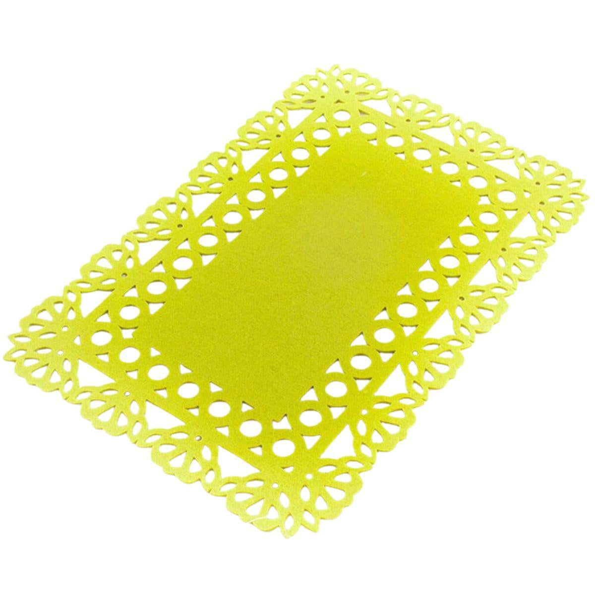 Tovaglietta in panno verde 30X45 in set di 4 - Milano 7 Arte e Design