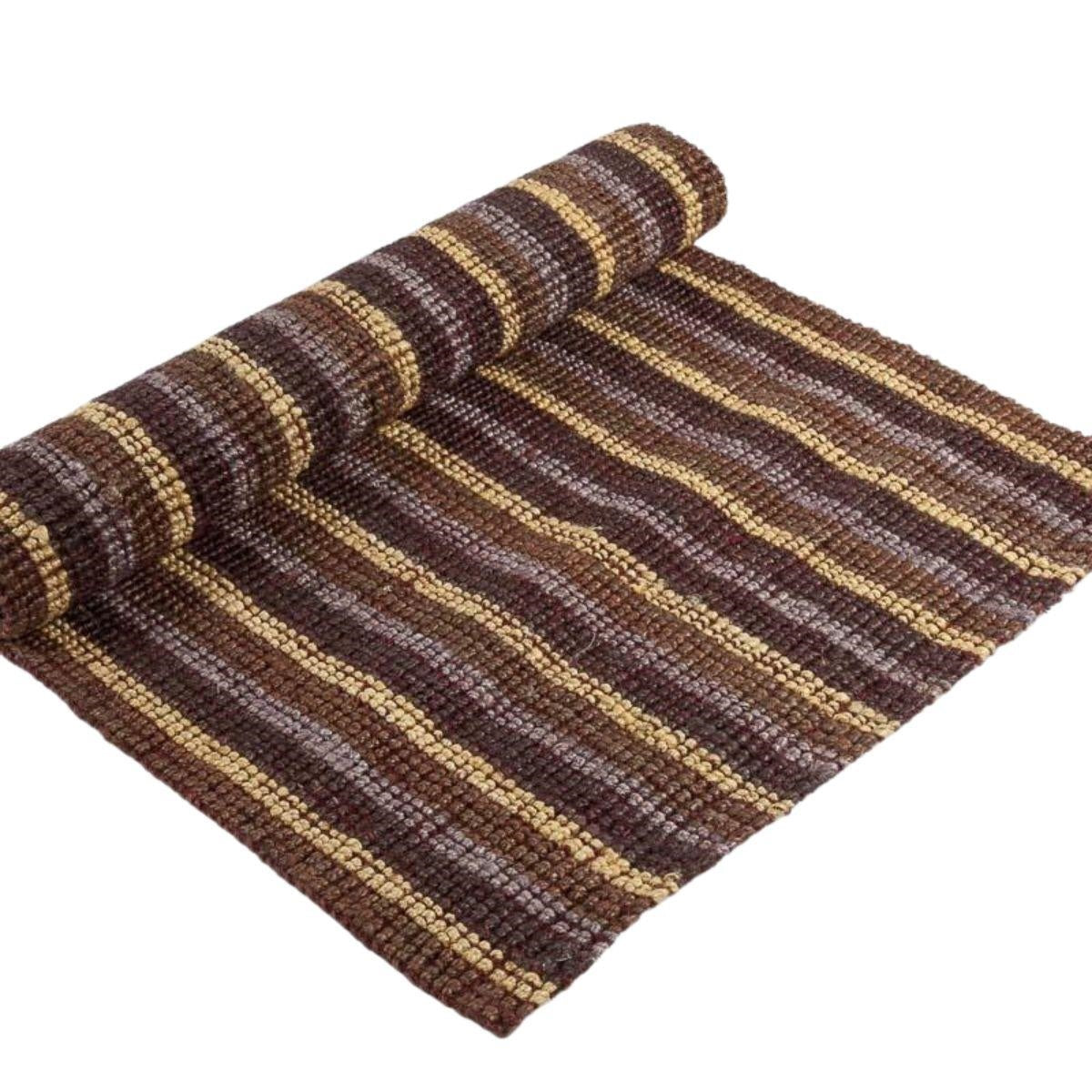 Tappeto marrone in juta 90x150