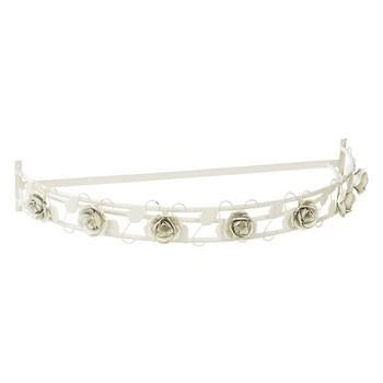 CIEL DE LIT FERRO BIANCO FIORI CM.77X35XH12