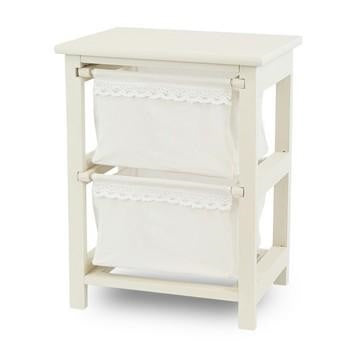 CASSETTIERA DA ASSEMBLARE 2 CASS.BIANCA CM.38X28H49