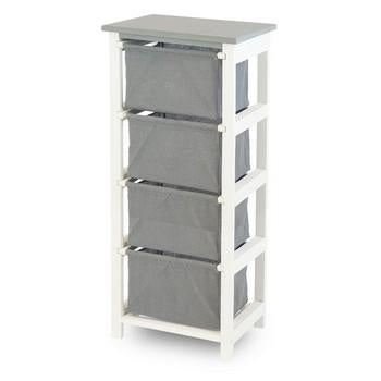 CASSETTIERA DA ASSEMBLARE 4 CASS.BIA/GRI.CM.38X28H87