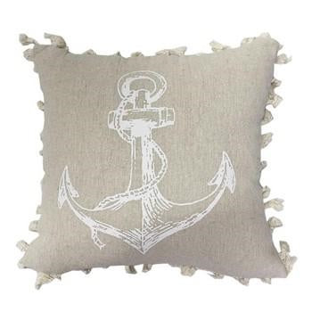 CUSCINO ANCORA BIANCA CM 28X28H8