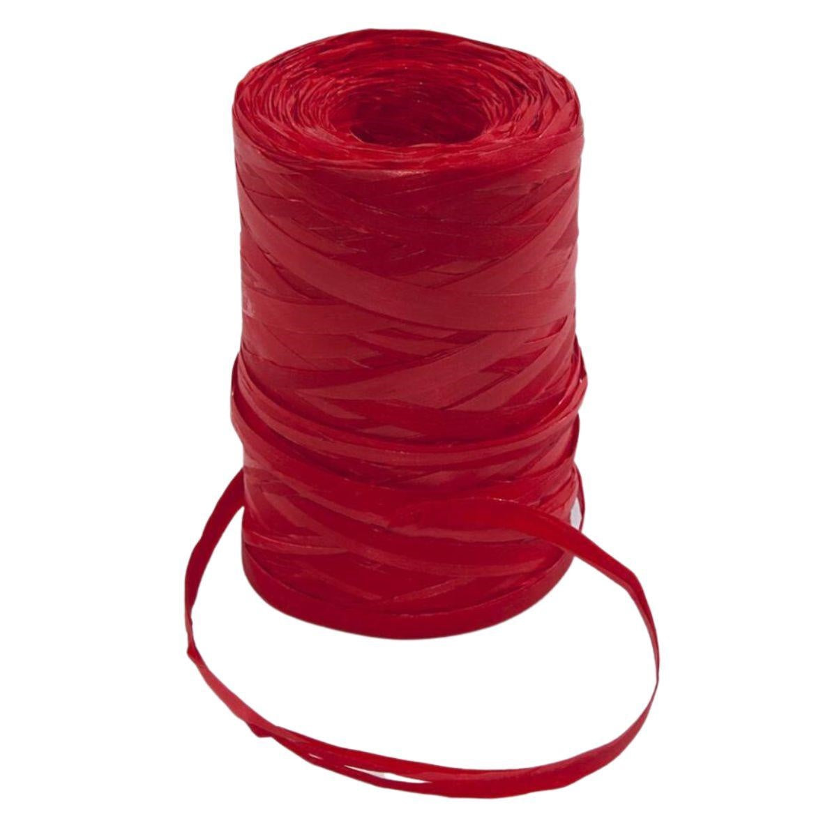 Rocchetto in rafia sintetica rossa 200 mt - Milano 7 Arte e Design