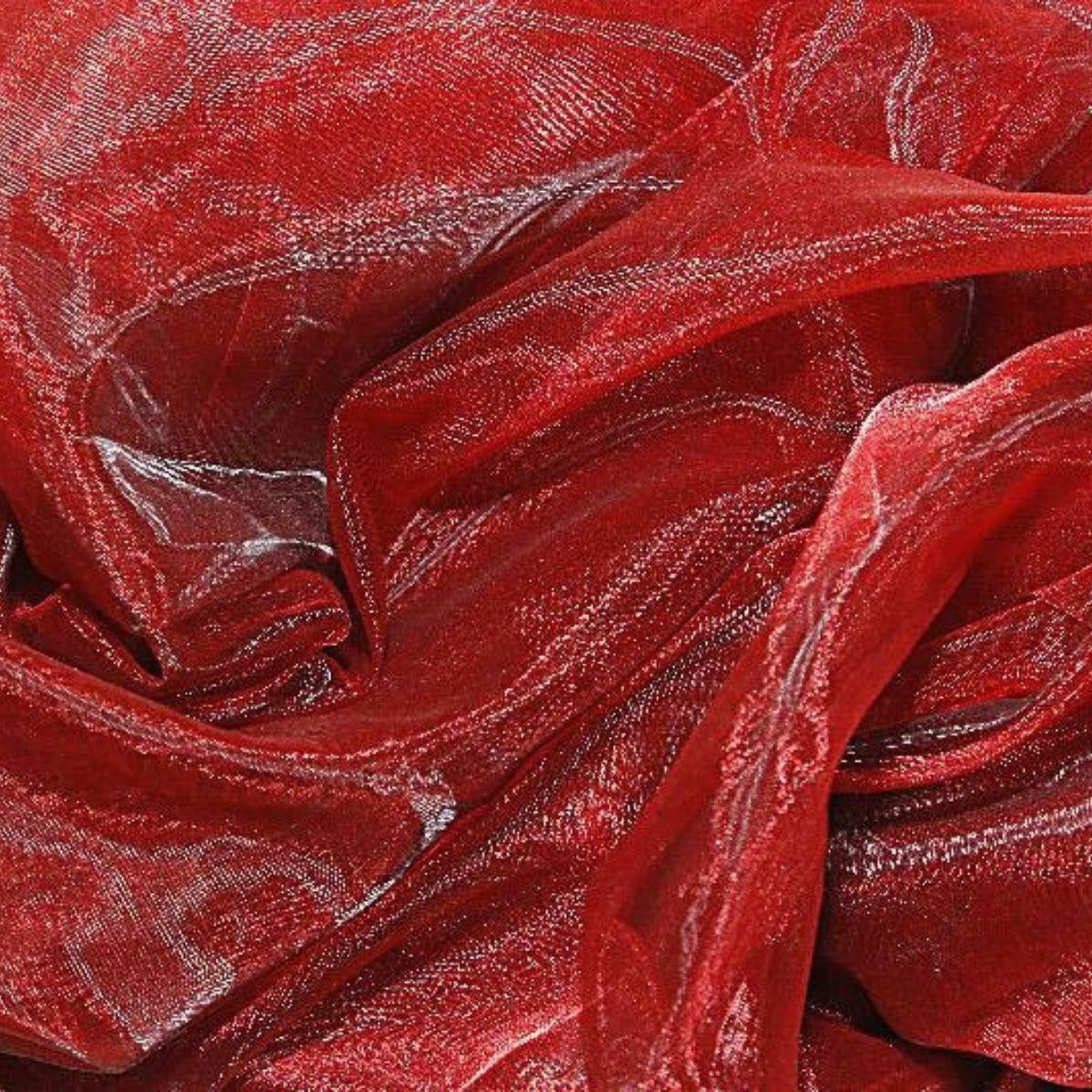 Telo in organza bordeaux 150X300 - Milano 7 Arte e Design
