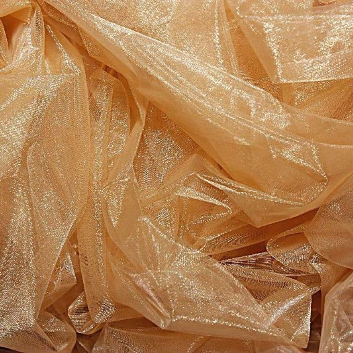 TELO IN ORGANZA ORO 150X300