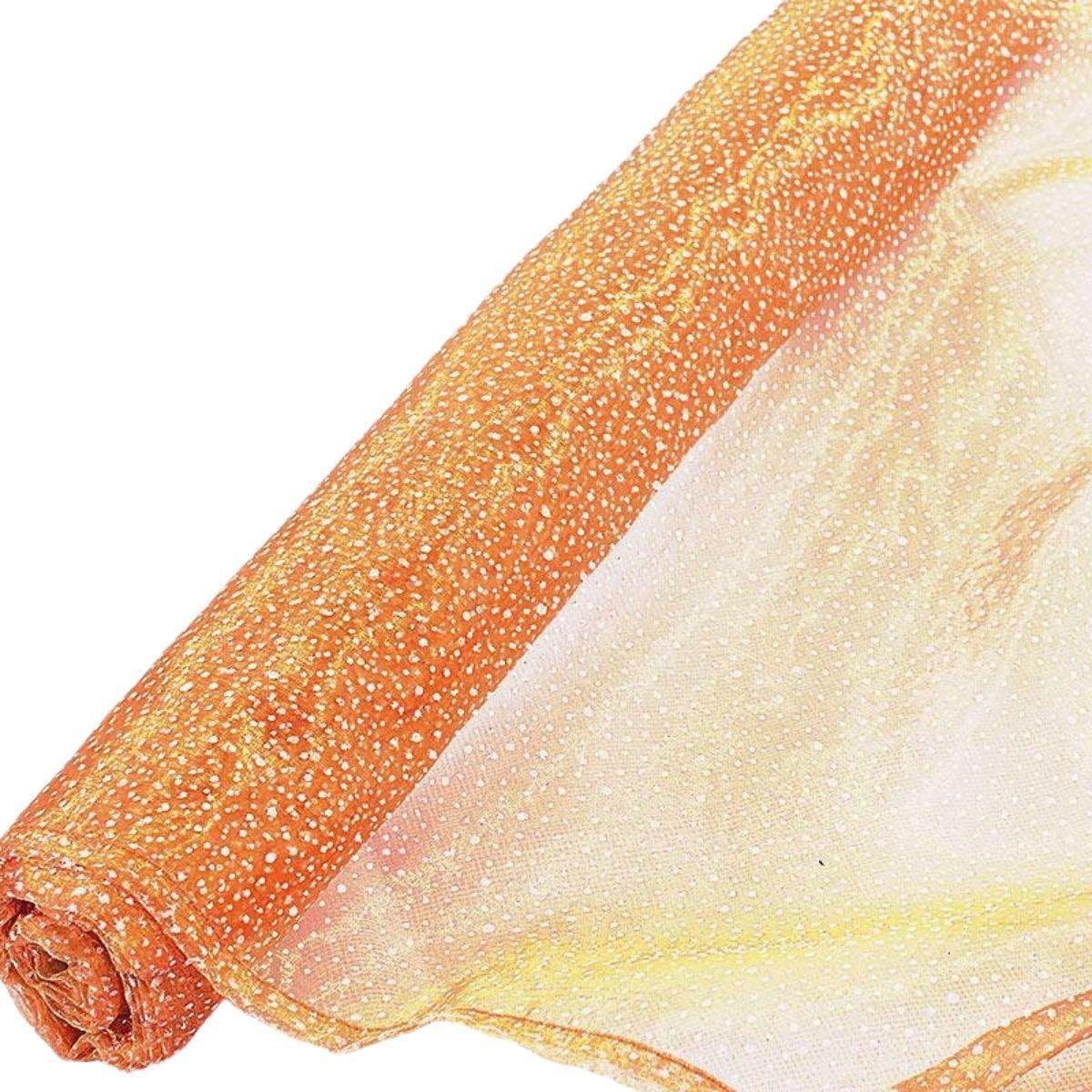 Rotolo in tessuto mimosa arancione 9 mt