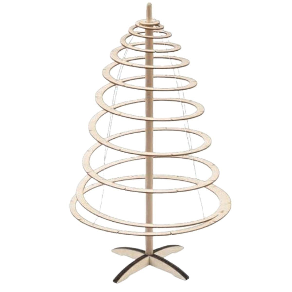 Decorazione Albero di Natale in legno Ø25H42 - Milano 7 Arte e Design