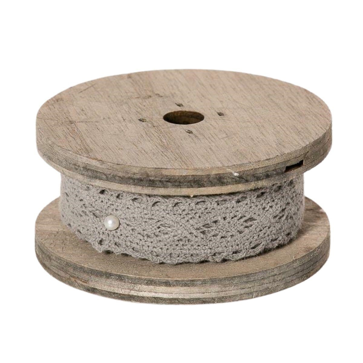 ROCCHETTO IN MERLETTO GRIGIO 3 MT