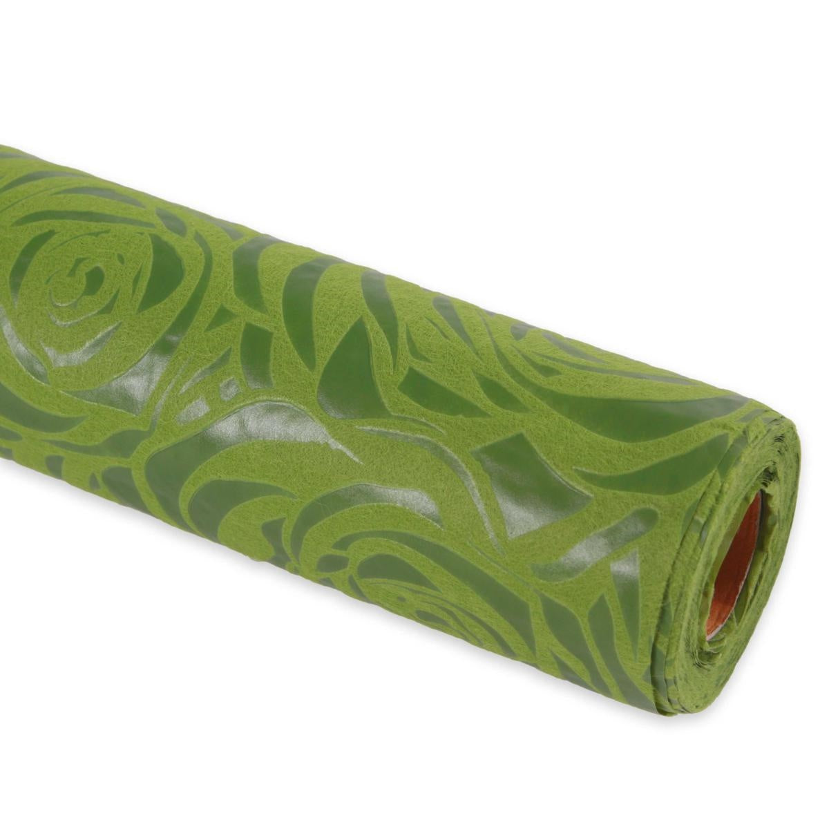 Bobina verde in tessuto non tessuto stampa rose 54CMX4,5MT - Milano 7 Arte e Design