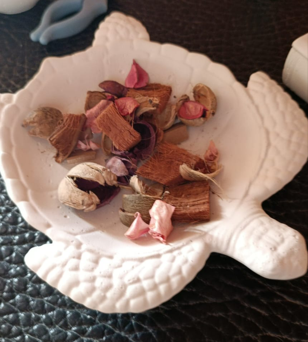 Vassoio tartaruga per potpourri