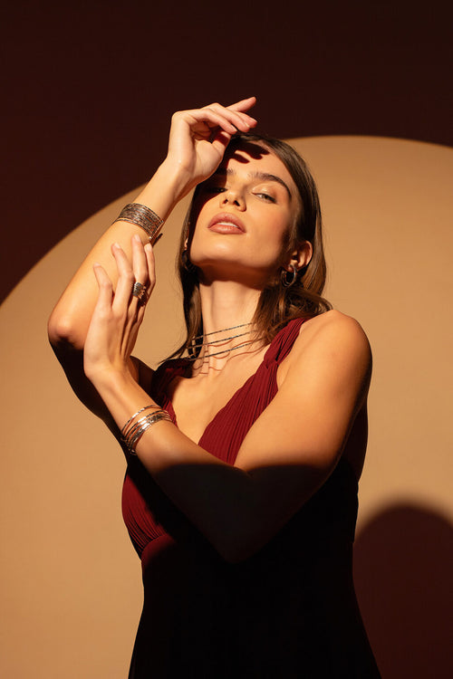 Bracciale in argento naturale - Milano 7 Arte e Design