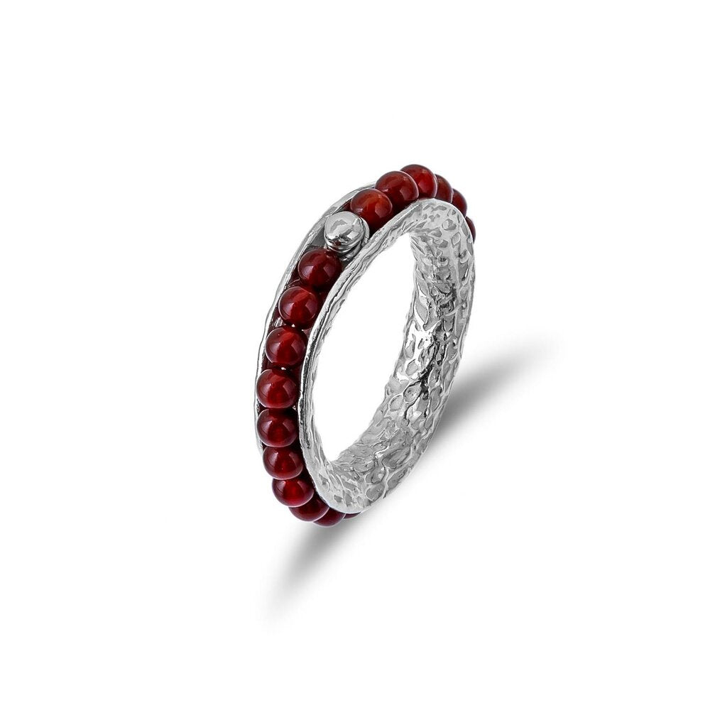 MPAT1386 - ANELLO IN ARGENTO 925‰ NATURALE E PIETRE - Milano 7 Arte e Design