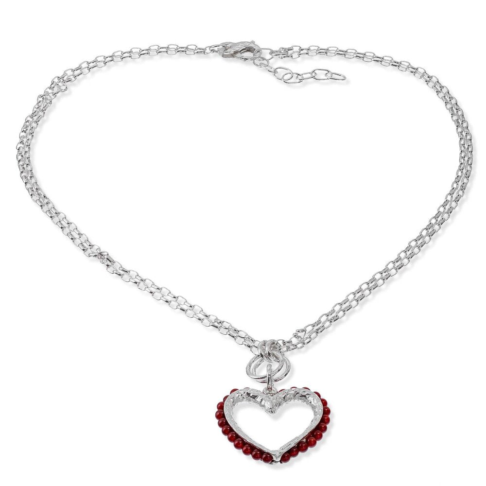MPCN6462 - COLLANA IN ARGENTO 925‰  NATURALE E PIETRE - Milano 7 Arte e Design