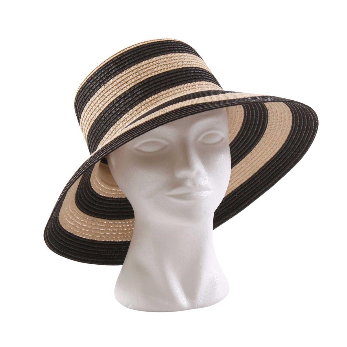 CAPPELLO BIANCO/NERO 100% CELLULOSA TESSILE TG.REGOLABILE