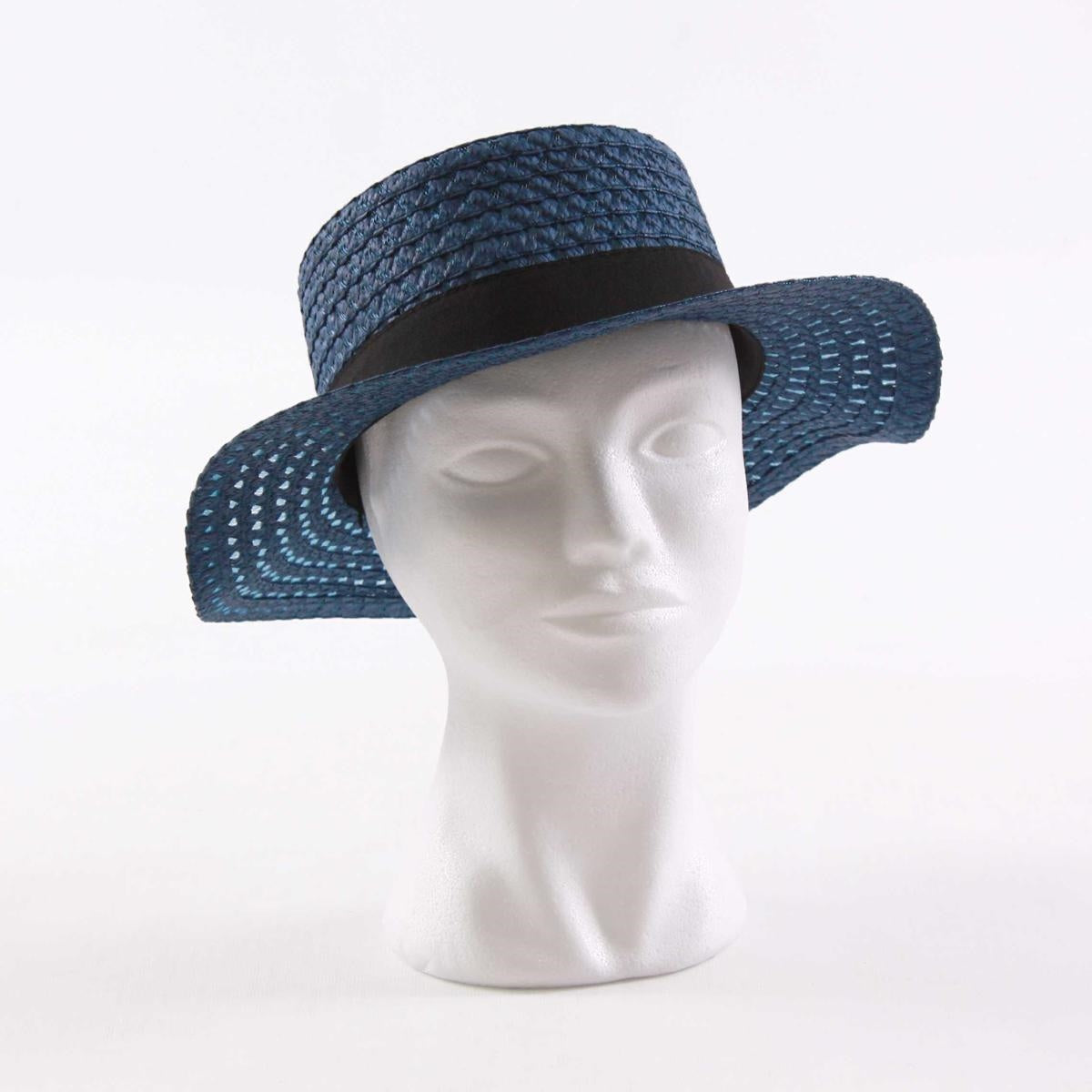 CAPPELLO BLU 100% CELLULOSA TESSILE TG.REGOLABILE