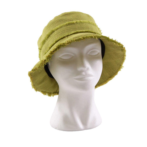 CAPPELLO linone pistacch40% LINO 40% COTONE 20% NYLON - Milano 7 Arte e Design