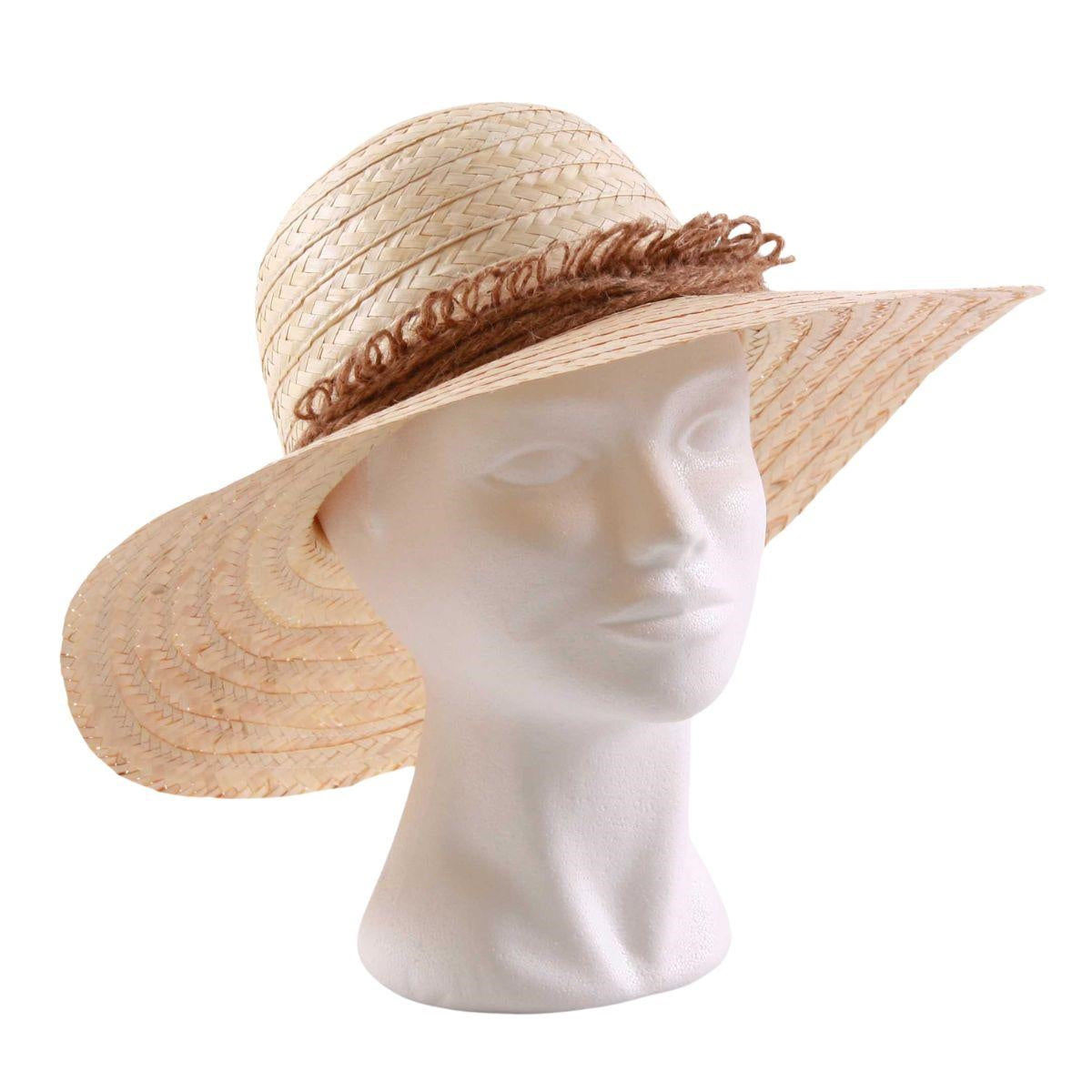 CAPPELLO                100% PAGLIA NATURALE / GIRO JUTA var.uni