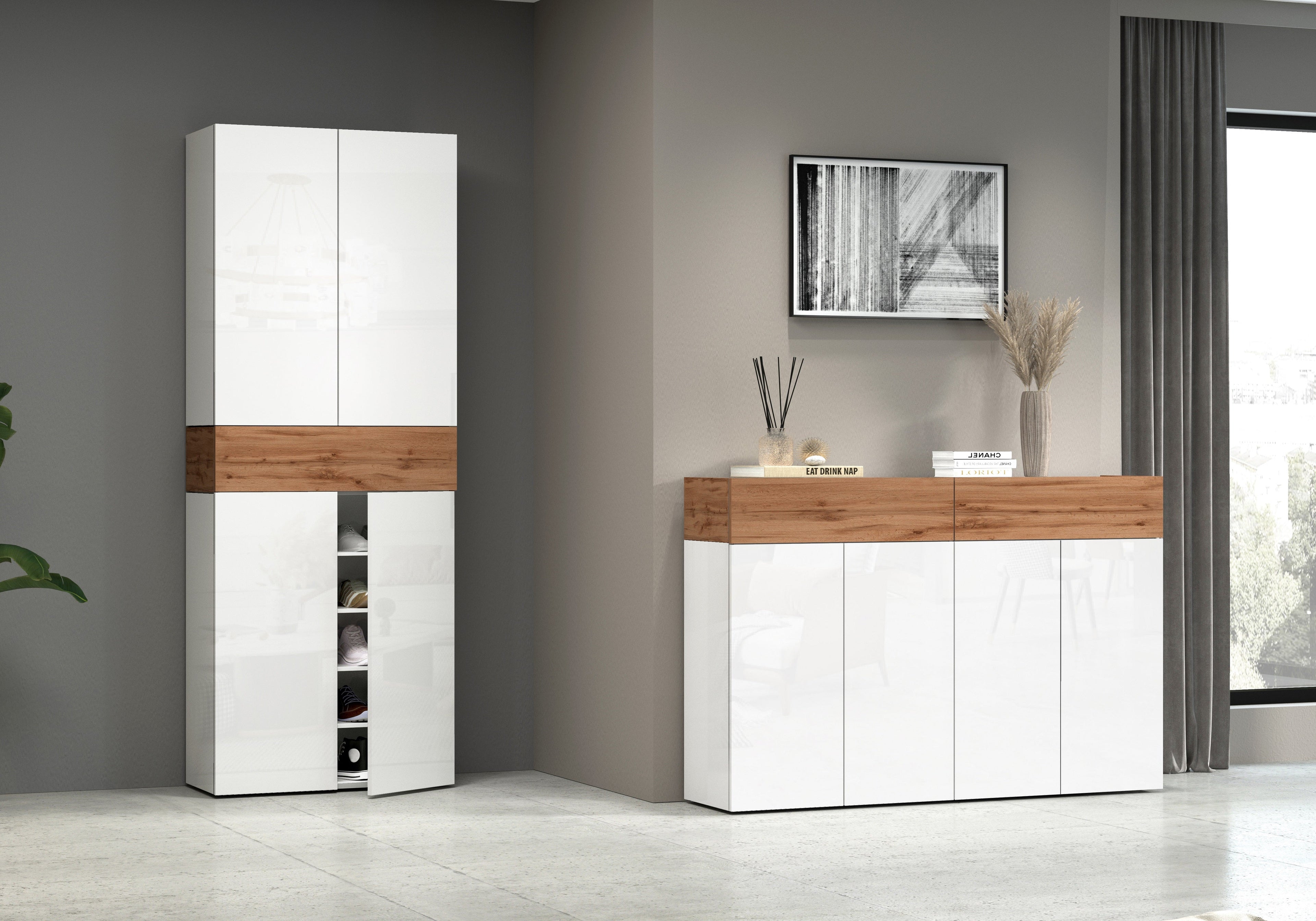 Scarpiera SAVONA con 4 ante e 2 ribalte - Milano 7 Arte e Design