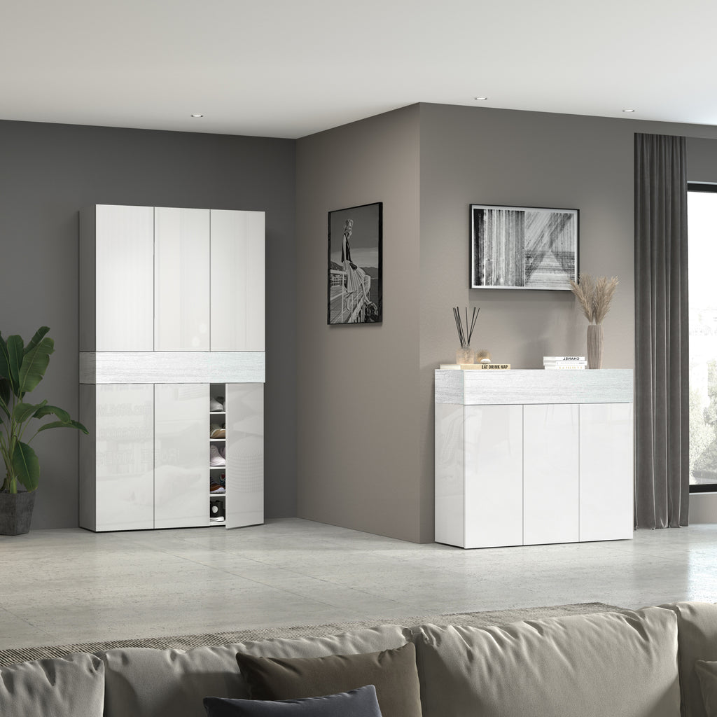 Armadio scarpiera SAVONA a 6 ante con 1 ribalta