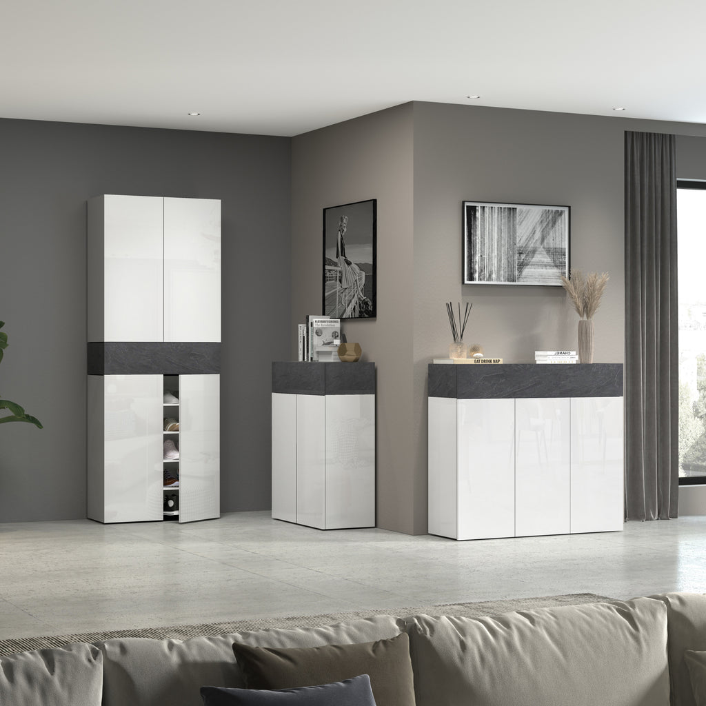 Armadio scarpiera SAVONA con 4 ante e 1 ribalta