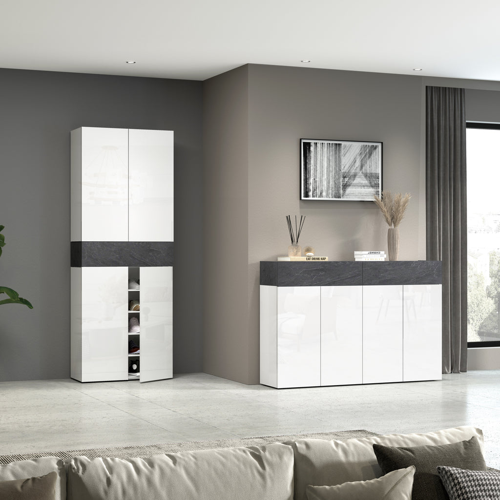 Armadio scarpiera SAVONA con 4 ante e 1 ribalta