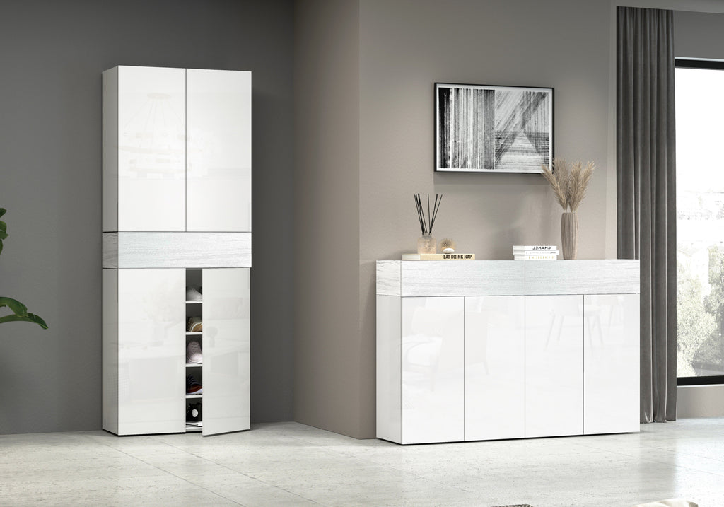 Scarpiera SAVONA con 4 ante e 2 ribalte - Milano 7 Arte e Design