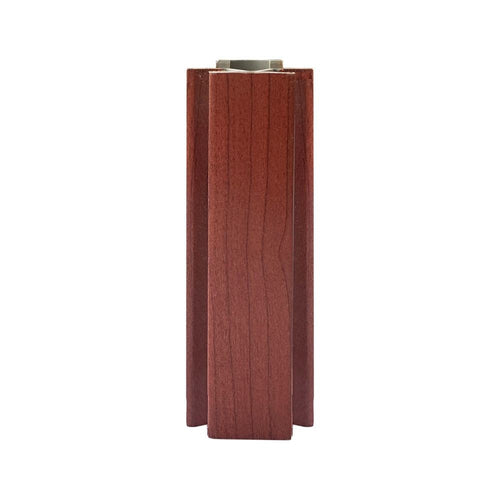 Angolare per zoccolo 90° R12 doppio rivestimento in PVC ciliegio H 12 cm.
