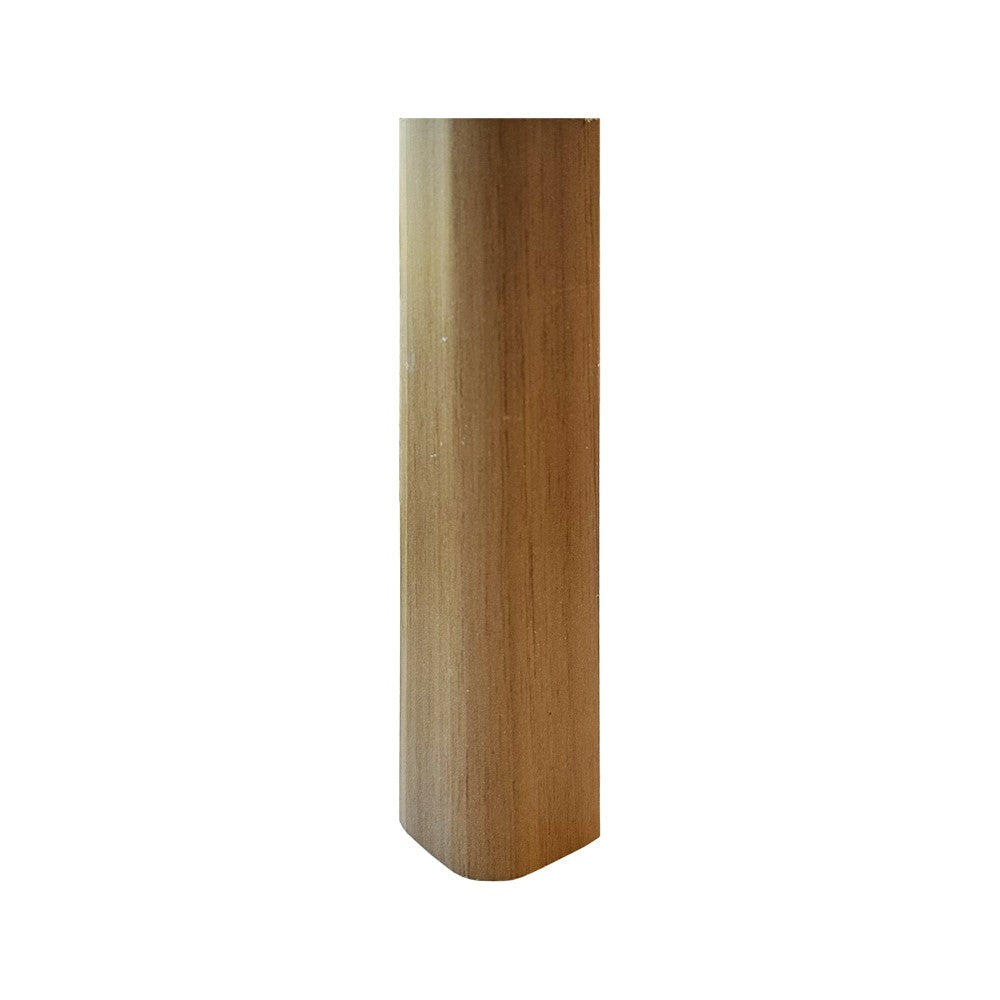 Angolare per zoccolo 90° R12 in noce medio H 15 cm.
