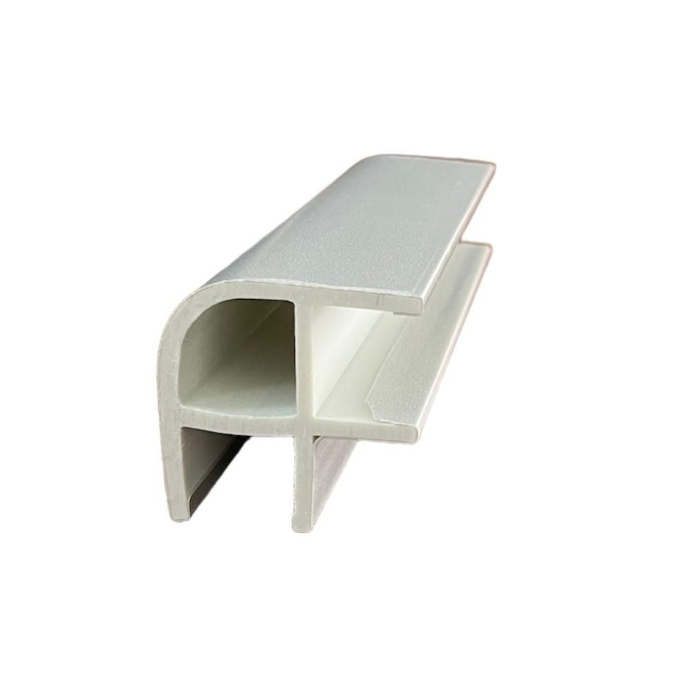 Angolare zoccolo in pvc rivestito alluminio H 10 cm.