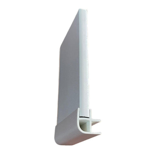 Angolare zoccolo in pvc rivestito alluminio H 10 cm.