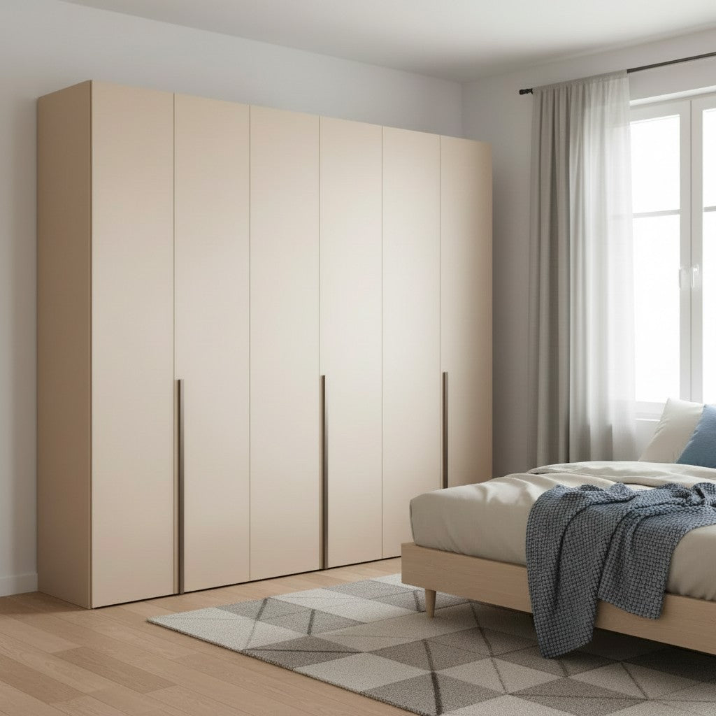 Armadio Modular 6 ante battenti colore cashmere