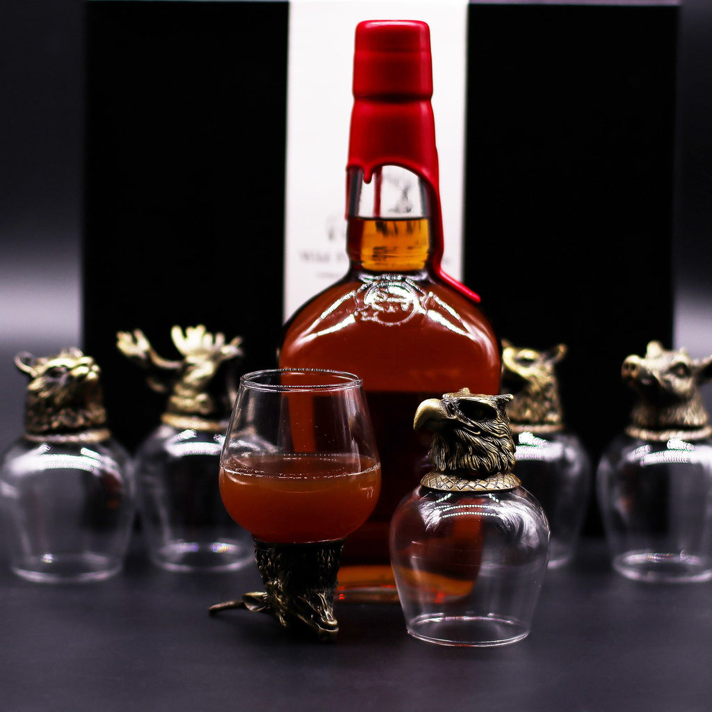 Gift Set of 6 Glasses (100ml) - Mystical Creatures - Antique Bronze